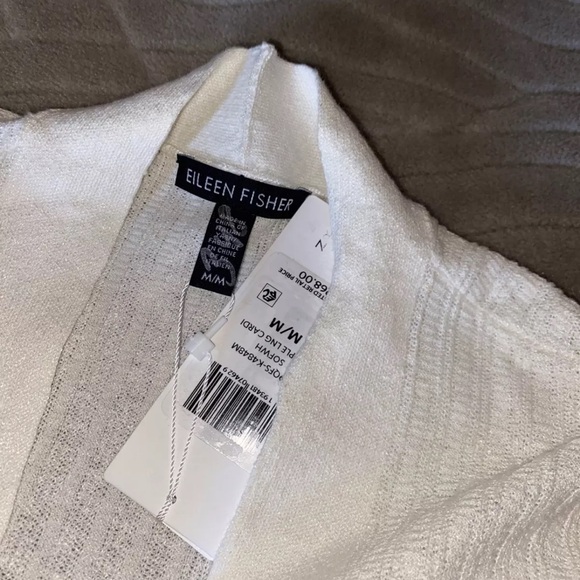 Eileen Fisher NWT  Simple Long Organic Linen Stretch Crepe Sz M-NWT - Picture 6 of 6